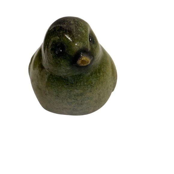 Handcrafted Ceramic Garden Bird Figurines Sma;; Statue  Pottery 1 1/2" x 5 12" - Picture 8 of 9